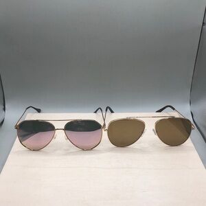 Aviator sunglasses bundle Wear me Pro WMP Eyewear Ramsey and Lucky Brand lot 2